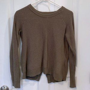 Madewell open back sweater